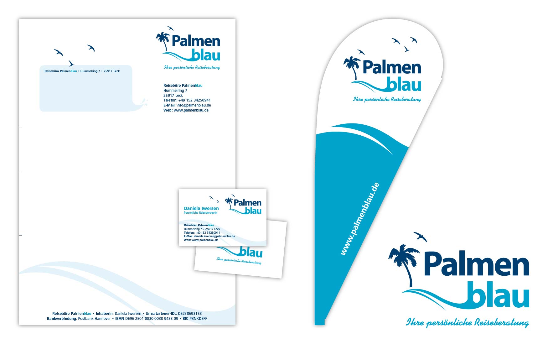 Palmenblau Bild